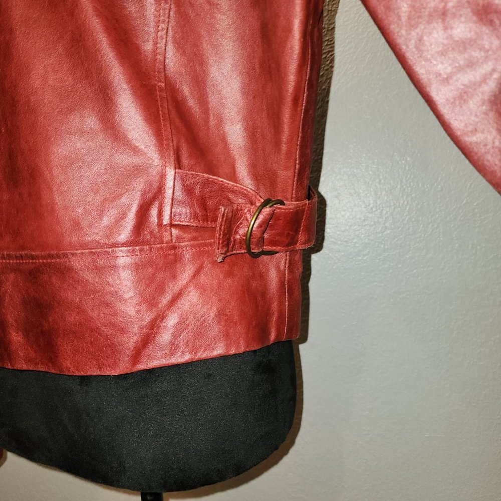 Red Leather Jacket - Picture 4 of 6